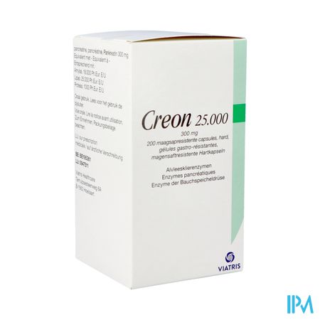 Creon 25000 Maagsapresist Hard Caps 200 X 300mg