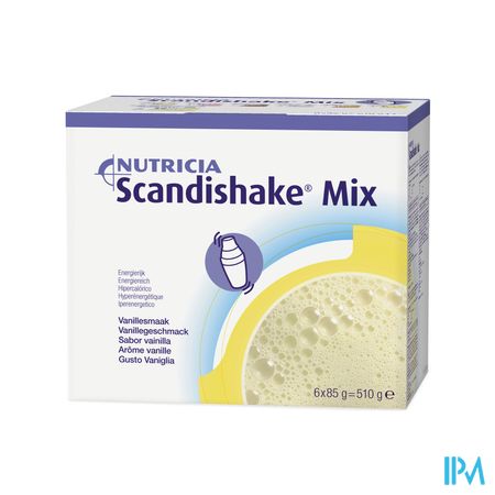 Scandishake Mix Vanille Zakje 6x85g 2