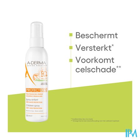 Aderma Protect Spray Kind Spf50+ 200ml 6