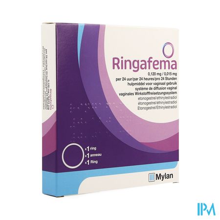 Ringafema 0,120mg/0,015mg/24h Anneau Vaginal 1