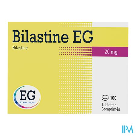 Bilastine EG 20Mg          Tabl 100 1