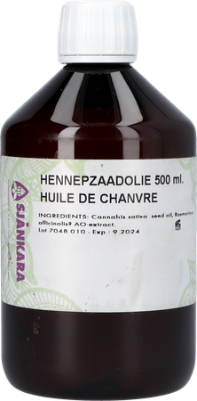 Sjankara Hennepzaad Plant. Olie 500ml 1