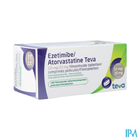 Ezetimibe Atorvastatine Teva 10/20mg Film.tabl 100