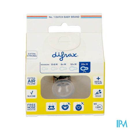 Difrax Sucette Natural 20m+ Chocolate Lines 1