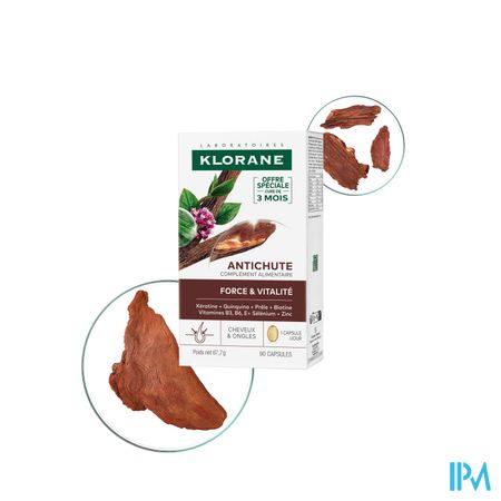 Klorane A/haaruitval Kracht & Vitaliteit Caps 90