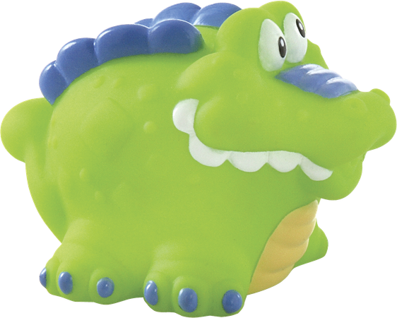 Nuby Spuitende badspeeltjes: Krokodil, Olifant en Eend - 4m+ 6