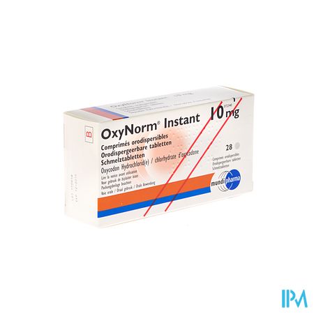 Oxynorm Instant Tabl 28 X 10mg