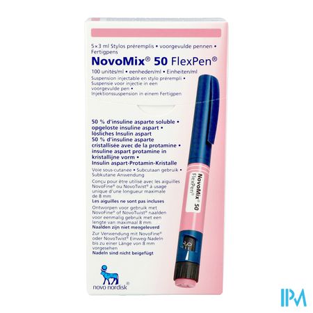 Novomix 50 Flexpen Susp Inj Stylo Prerempli 5 1