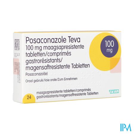 Posaconazole Teva Maagsapresist. Comp 24 X 100mg 1