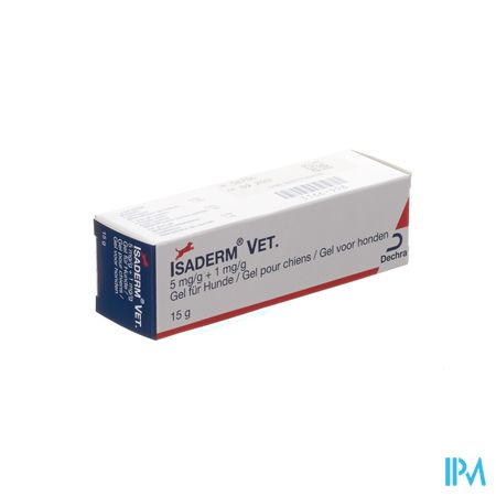 Isaderm Vet 5mg-1mg/g Gel Hond 15g 1