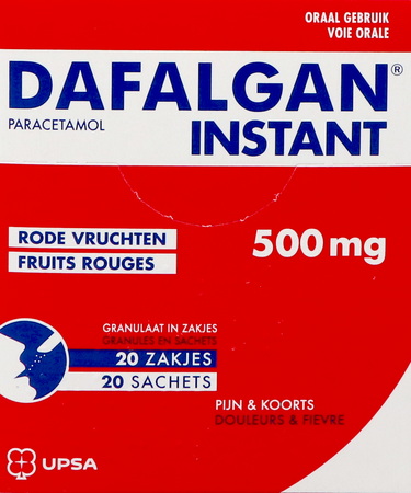 Dafalgan Instant Rode Vruchten 500mg Gran Zakje 20 1