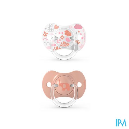 Suavinex Memories Speen Silic Phys 6/18m Pink Duo 2