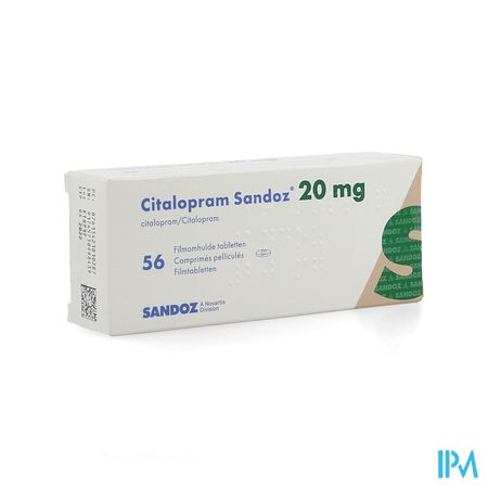 Citalopram Sandoz 20mg Tabl 56 X 20mg New Sandoz