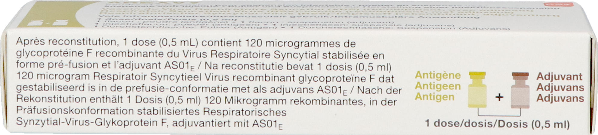Arexvy 120mcg Pdr & Susp Inj Rsv Fl 1x0,5ml 5