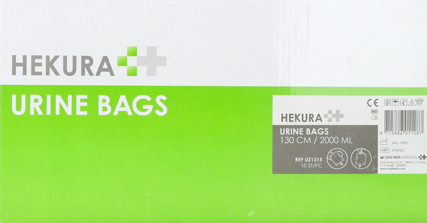 Hekura Poche Urine 2l 130cm +rob.croix 10 Uz1315 1