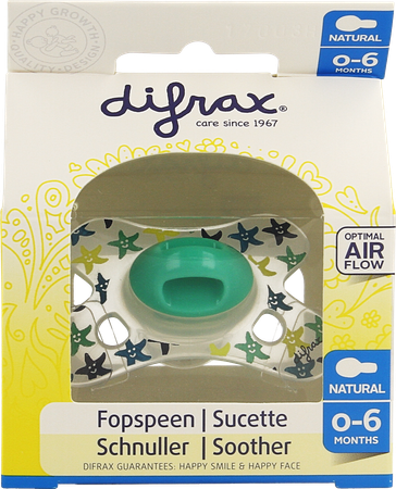 Difrax Sucette Natural 0-6m Boy 5