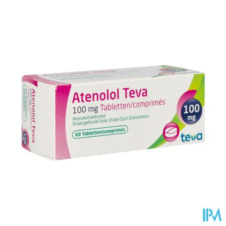 Atenolol Teva Comp Enrob 60x100mg