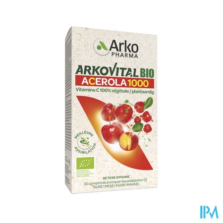 Arkovital Acerola 1000 Bio Kauwtabl 30