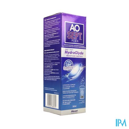 Aosept Plus Avec Hydraglyde 1x360ml + 1 Lenscase