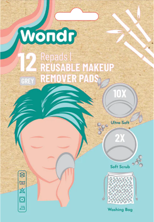 Wondr Herbruikbare Watjes Grijs 12 1