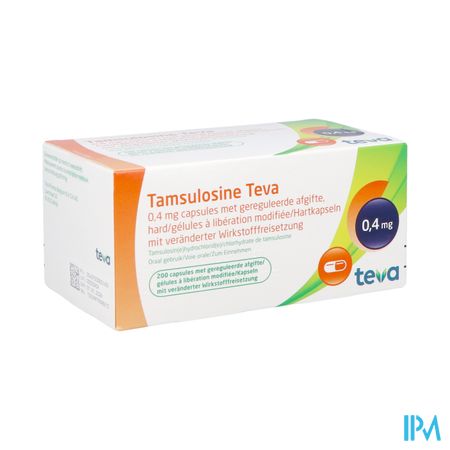 Tamsulosine Teva Caps 200 X 0,4mg