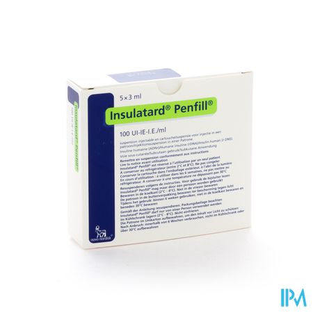 Insulatard Penfill 100 Iu/ml 5 X 3,0ml 1