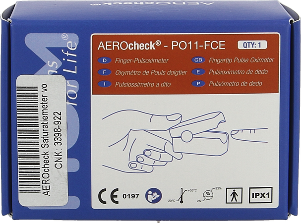 Aerocheck Pulsoximetre Adult Hp011-fce Henrotech 3