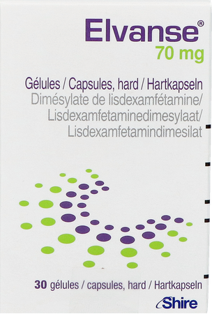 Elvanse 70mg Caps Hard 30 1