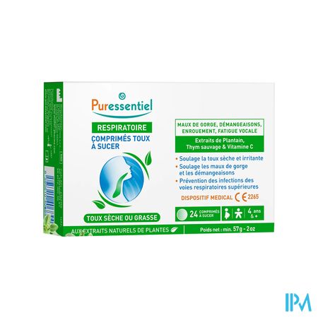 Puressentiel Respiratoire Toux Comp A Sucer 24