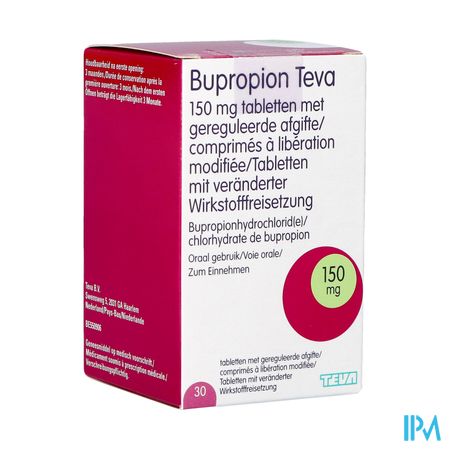 Bupropion Teva 150mg Liber.modifiee Comp 30 2