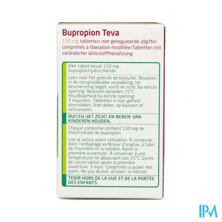 Bupropion Teva 150mg Geregul.afgifte Comp 90 2