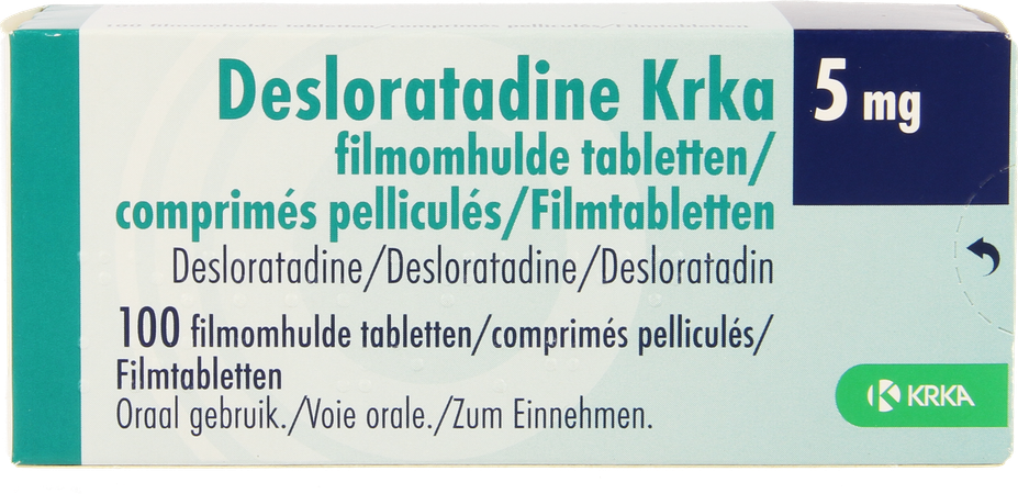 Desloratadine Krka 5mg Comp Pell 100 1