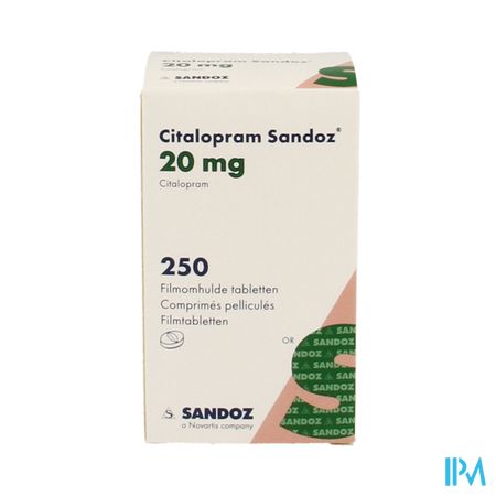Citalopram Sandoz 20mg Filmomh Tabl Pot 250x20mg 1