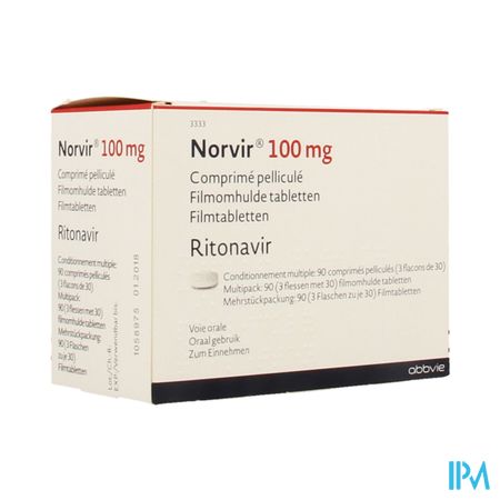 Norvir 100mg Filmomh Tabl 90 X 100mg 1