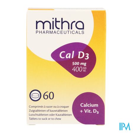 Mithra Cal D3 Zuigtabl-kauwtabletten 60 2