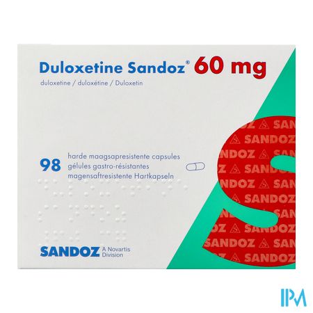 Duloxetine Sandoz 60mg Caps Dur Gastro Resist. 98 1