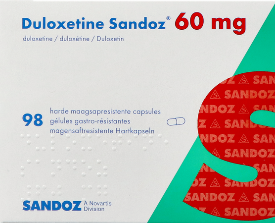 Duloxetine Sandoz 60mg Caps Hard Maagsapresist. 98 1