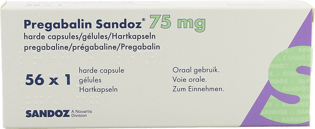 Pregabaline Sandoz 75mg Harde Caps 56 2