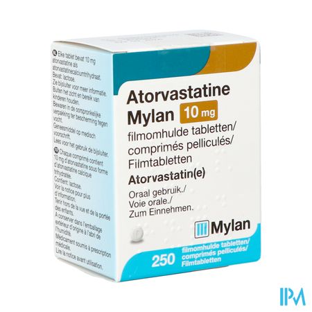 Atorvastatine Viatris 10mg Filmomh Tabl Fl 250 Idd