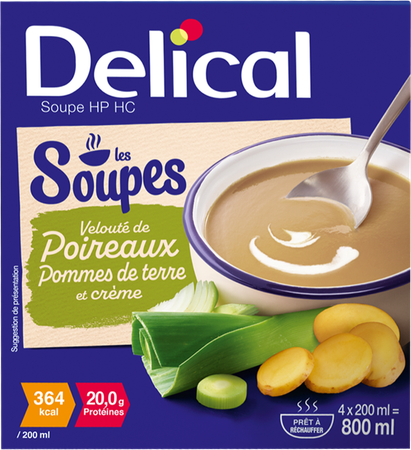 Delical Soupe Veloute Poireaux Pdt & Creme 4x200ml 1
