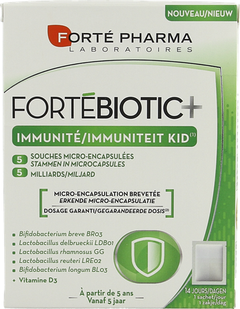 Fortebiotic+ Immunite Kid Vanille Sach 14 1