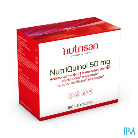 Nutriquinol 50mg 180+30 Gratuit gélules souples Nutrisan