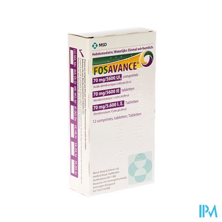 Fosavance Tabl 12 - 70mg /5600 Ui