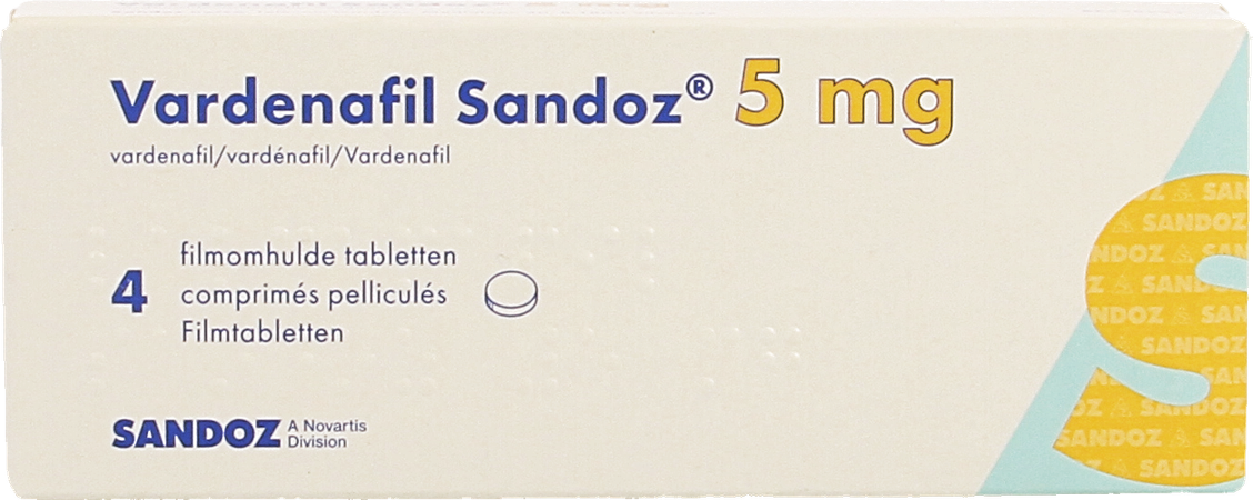 Vardenafil Sandoz 5mg Filmomh Tabl 4 X 5mg 1
