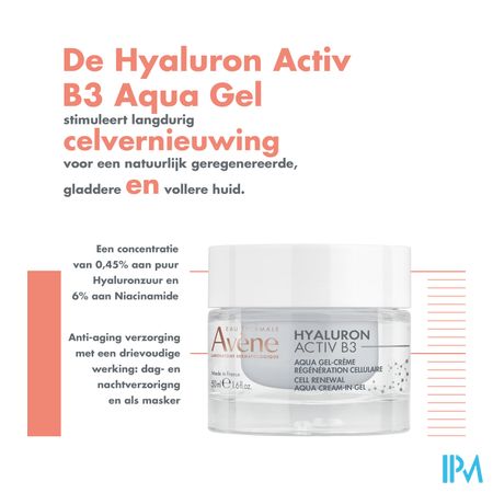 Avene Hyaluron Activ B3 Aqua Gel-cr Celvern. 50ml 7