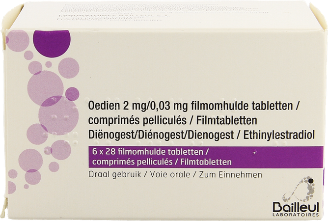 Oedien 2mg/0,03mg Comp Pell 6 X 28 3
