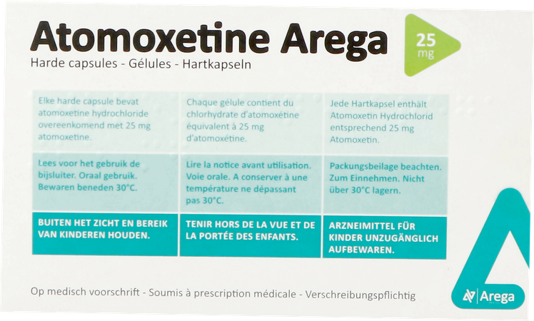 Atomoxetine Arega 25mg Harde Caps 28 Pip 5
