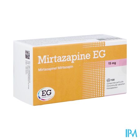 Mirtazapine Eg 15mg Orifarm Filmomh Tabl 100