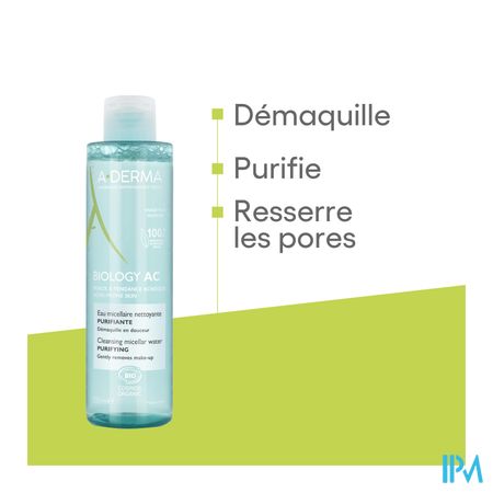 Aderma Biology Ac Zuiverend Micellair Water 200ml 12