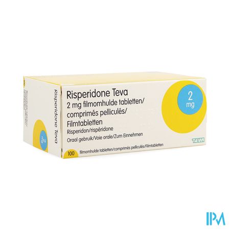 Risperidone Teva 2mg Comp 100